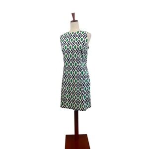 New ALYX Limited Sleeveless Sheath Dress Geometric‎ Print Career Size 18